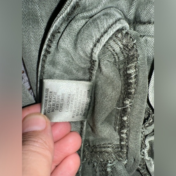 Pistola Eden olive green hunter cargo skinny jeans size 26 - Picture 8 of 11